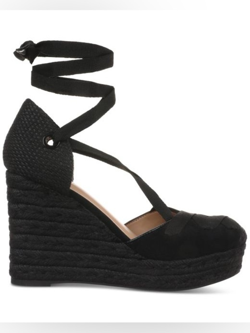 🔥INC International Concepts
Women's Black Merryy Espadrille Wedge Sandals🔥